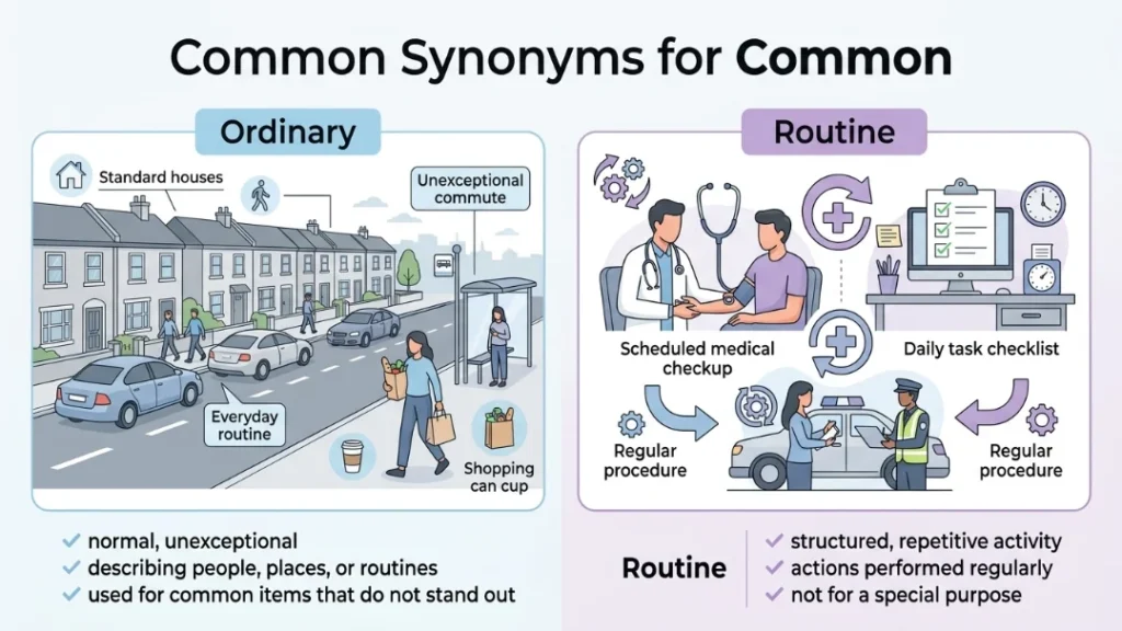 Common Synonyms for Common