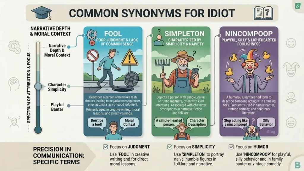 Common Synonyms for Idiot