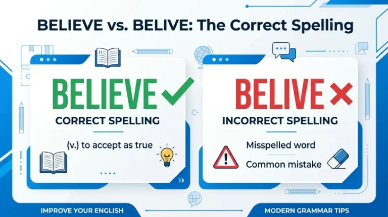 belive or believe