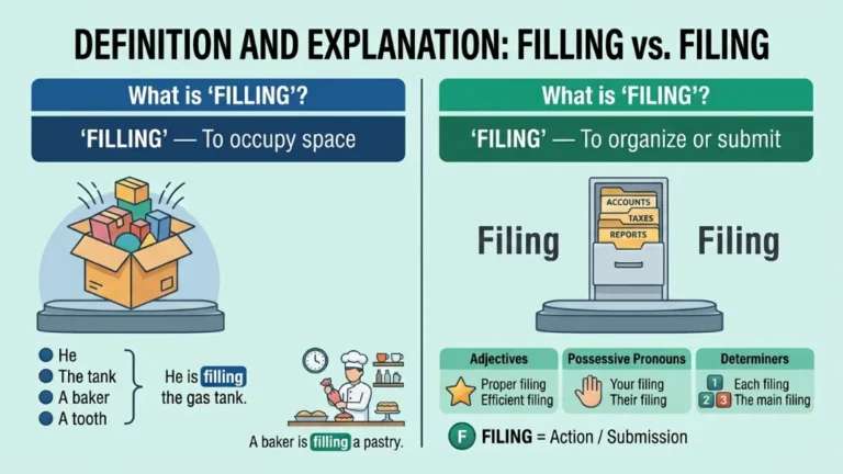 filling or filing