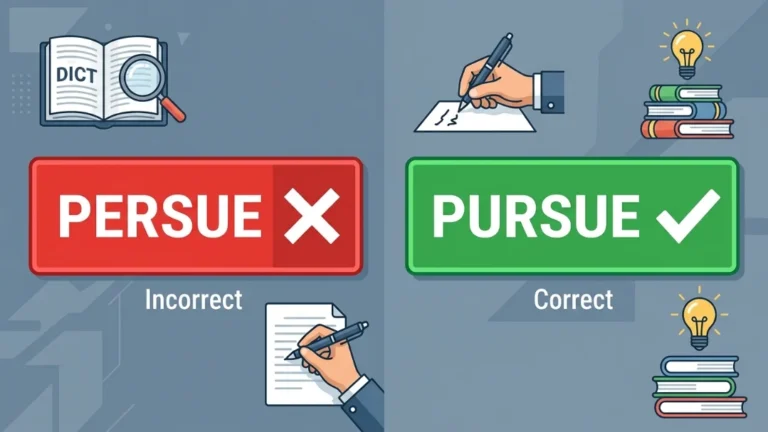 persue or pursue
