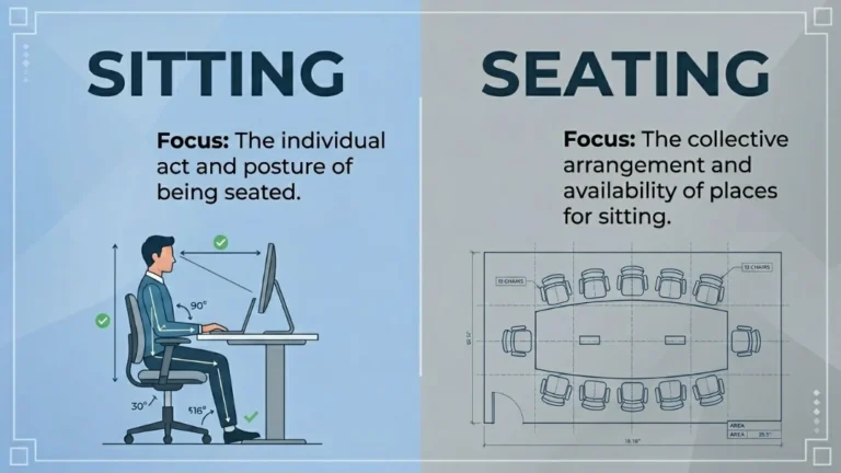 sitting or seating
