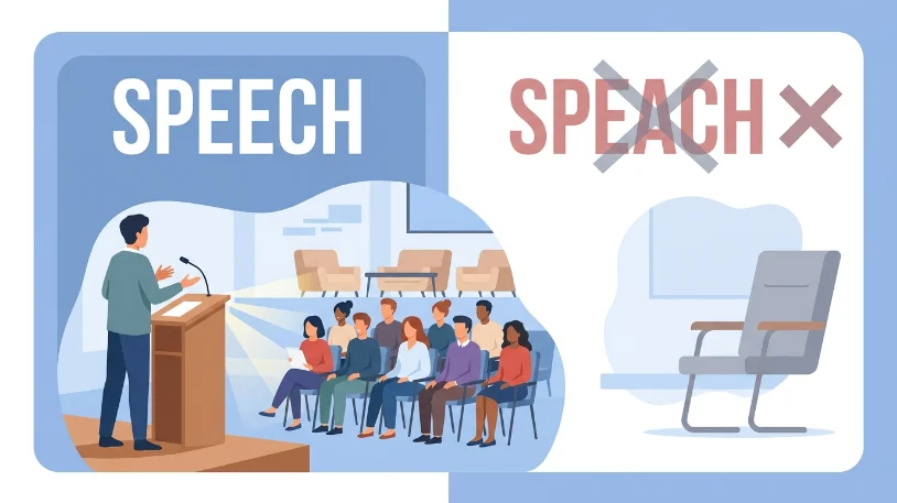 speach or speech