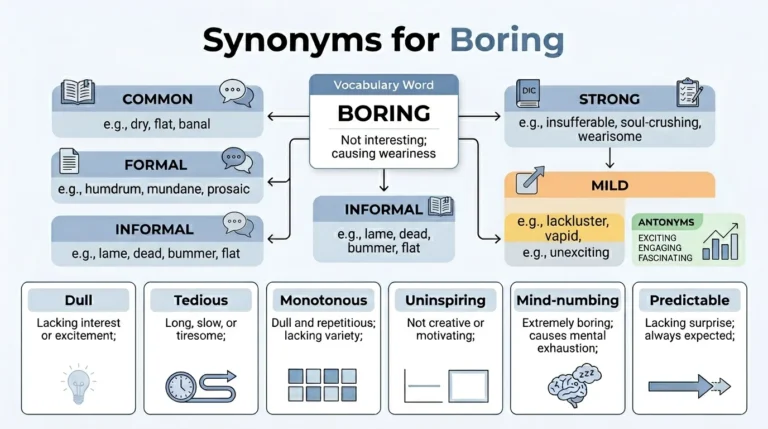 synonyms for boring