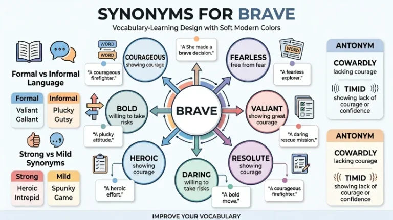 synonyms for brave