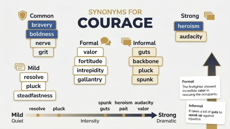 synonyms for courage