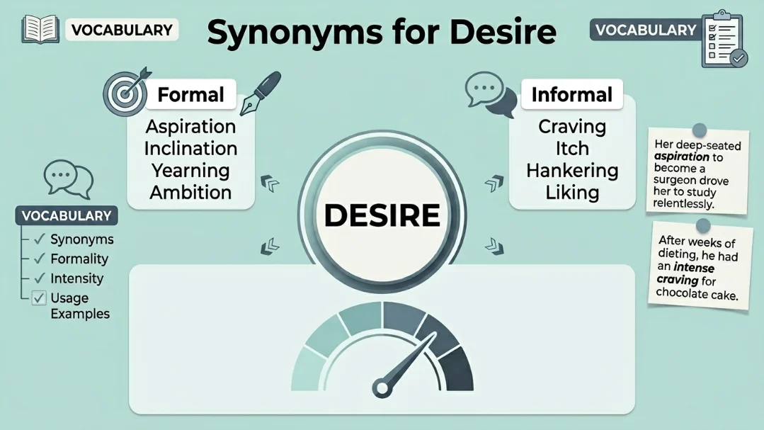 synonyms for desire