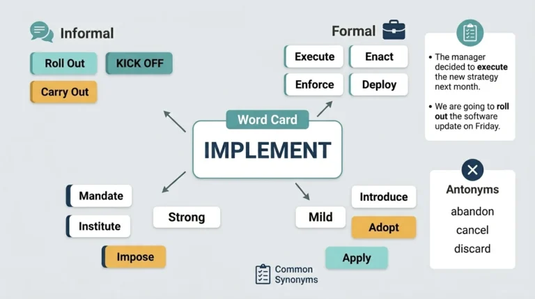 synonyms for implement