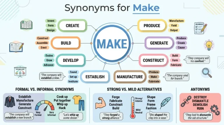 synonyms for make