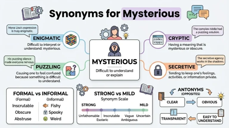 synonyms for mysterious
