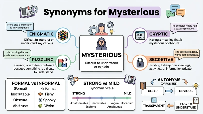 synonyms for mysterious