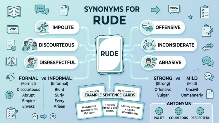 synonyms for rude