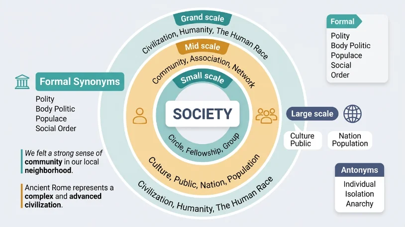 synonyms for society