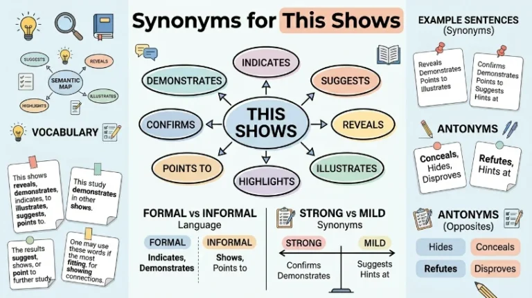 synonyms for this shows