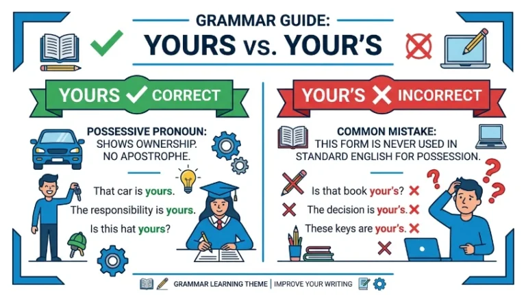 yours or your's