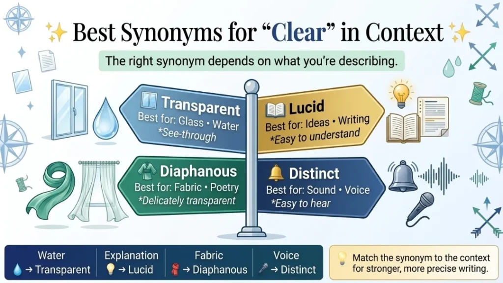 Best Synonyms for Clear
