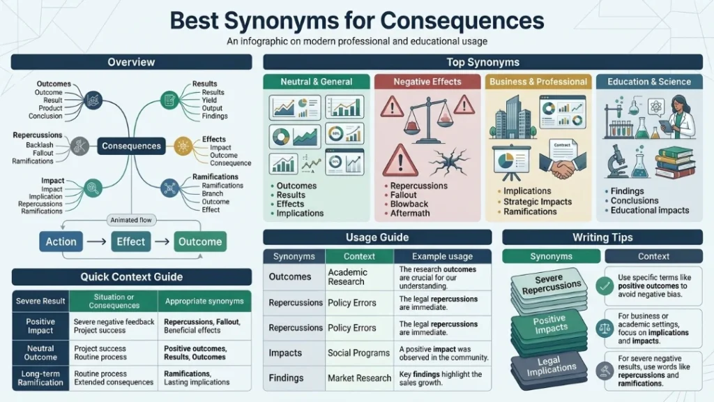 Best Synonyms for Consequences