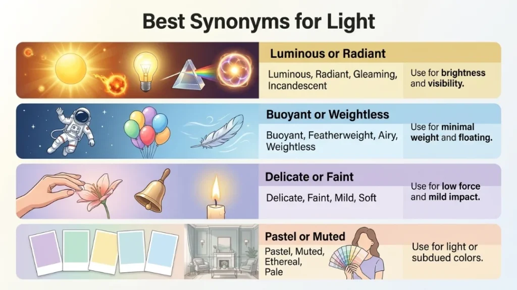 Best Synonyms for Light