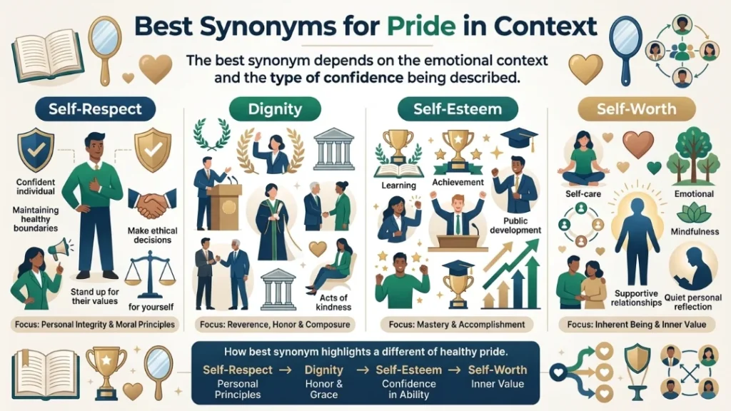 Best Synonyms for Pride in Context