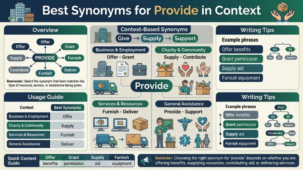 Best Synonyms for Provide