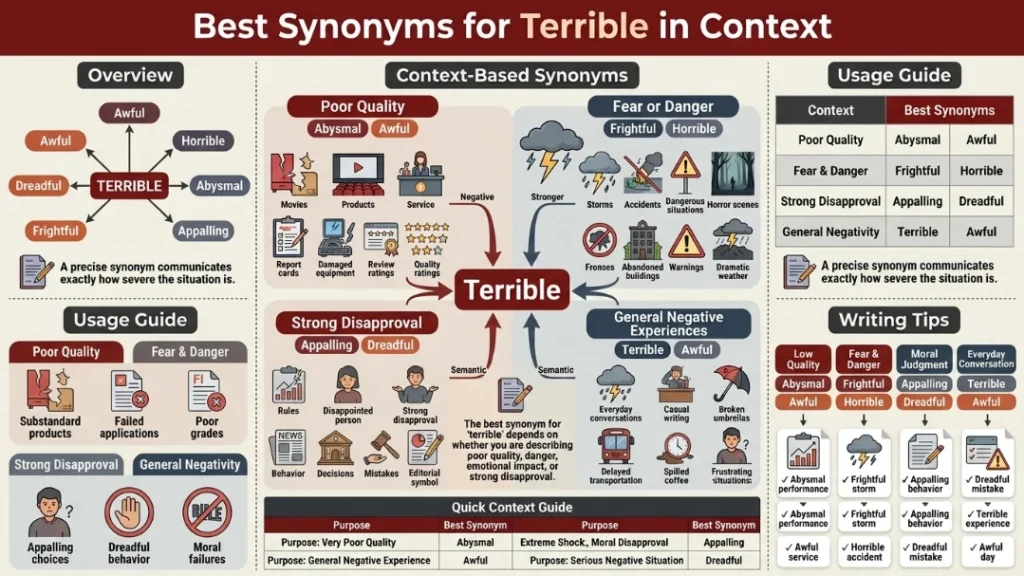Best Synonyms for Terrible