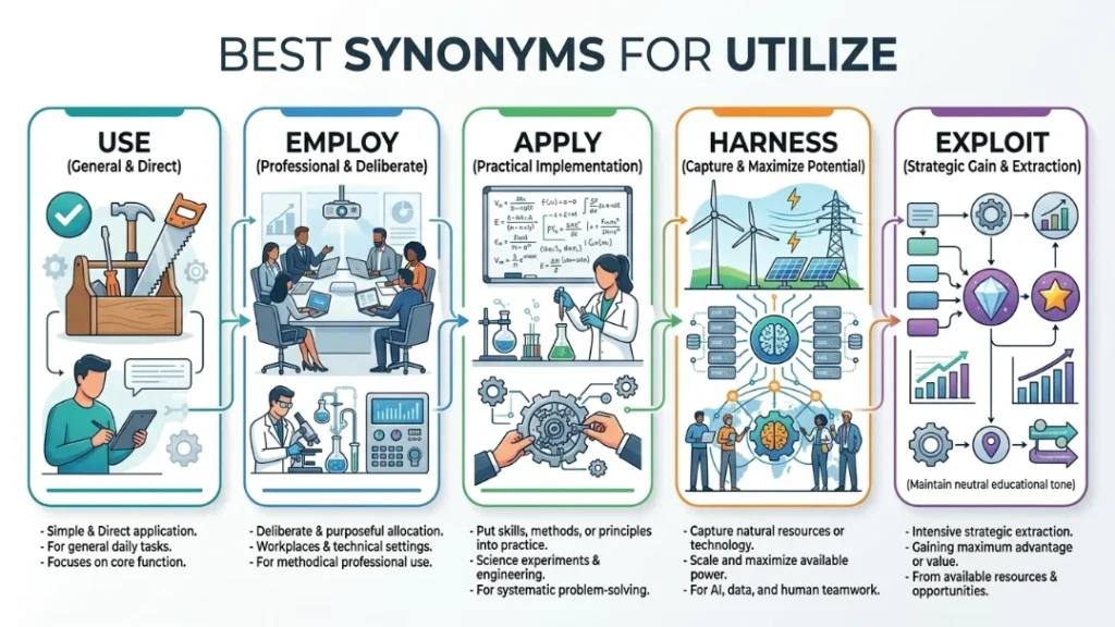 Best Synonyms for Utilize