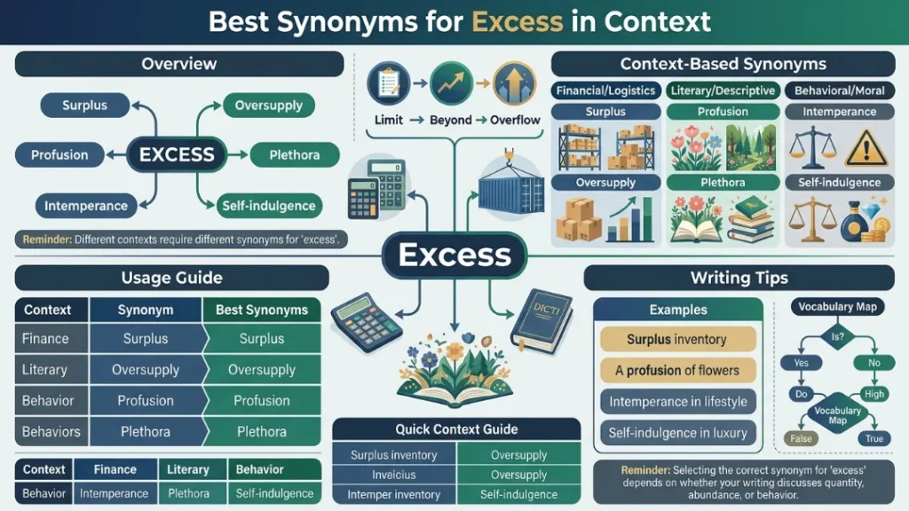 Best Synonyms for excess