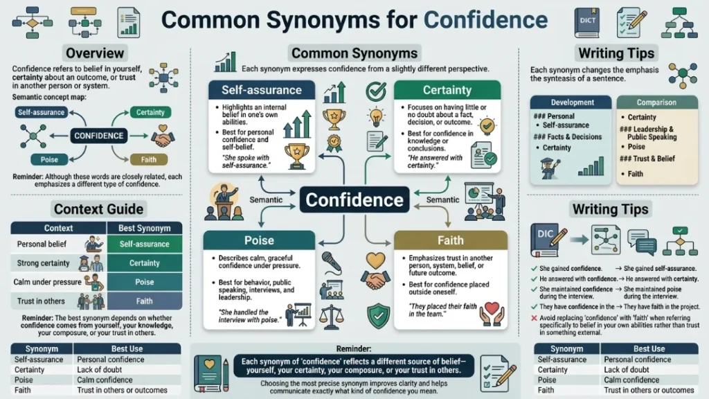 Common Synonyms for Confidence