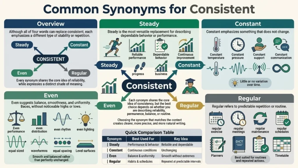 Common Synonyms for Consistent