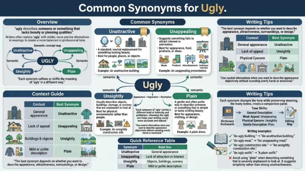 Common Synonyms for Ugly