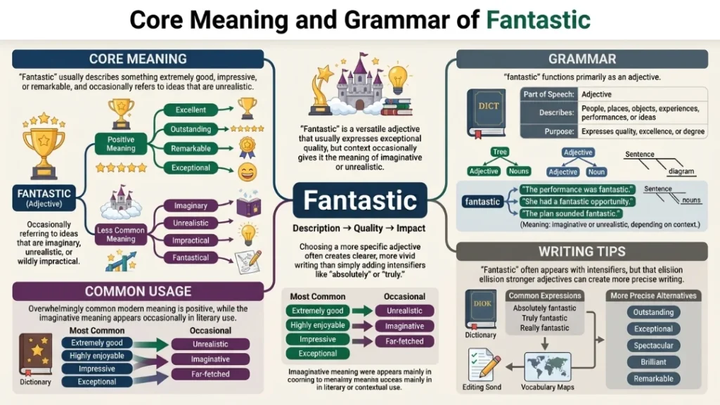 Core Meaning and Grammar of Fantastic