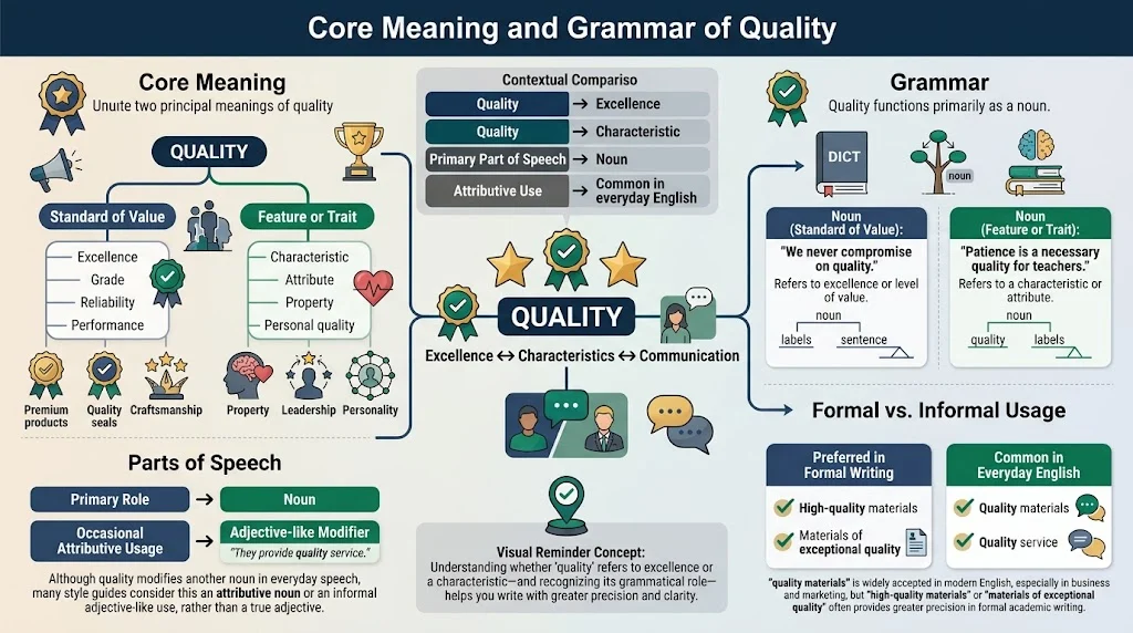 Core Meaning and Grammar of Quality