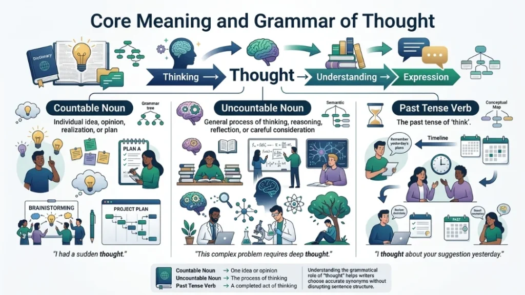 Core Meaning and Grammar of Thought
