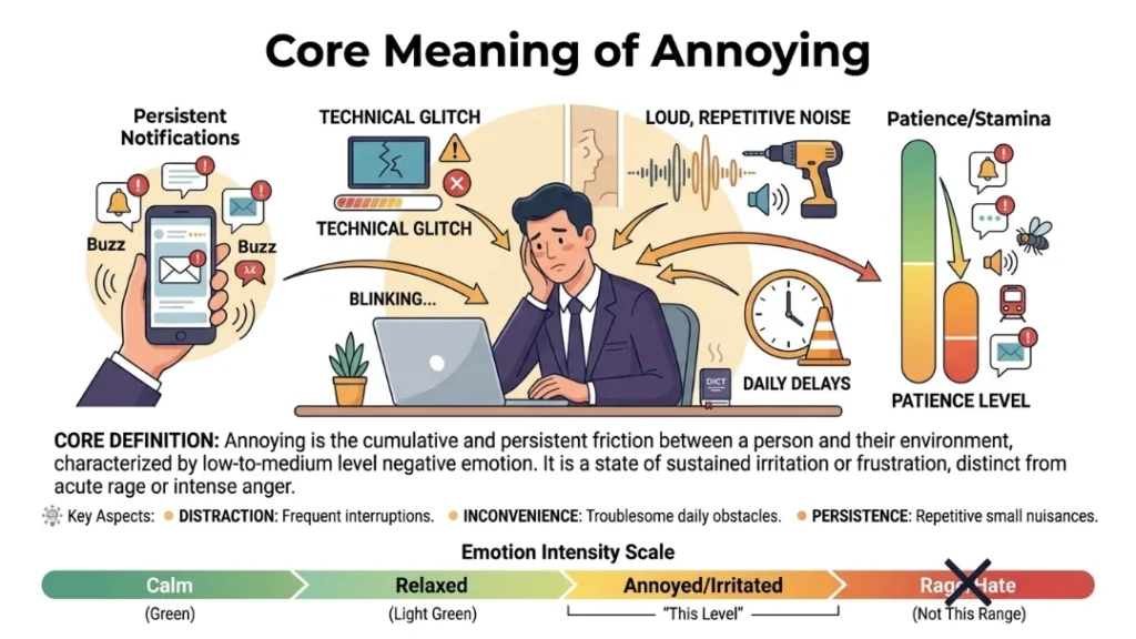 core meaning of annoying