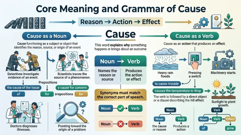 Core Meaning and Grammar of Cause