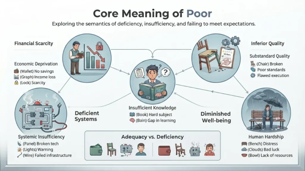 core meaning of poor