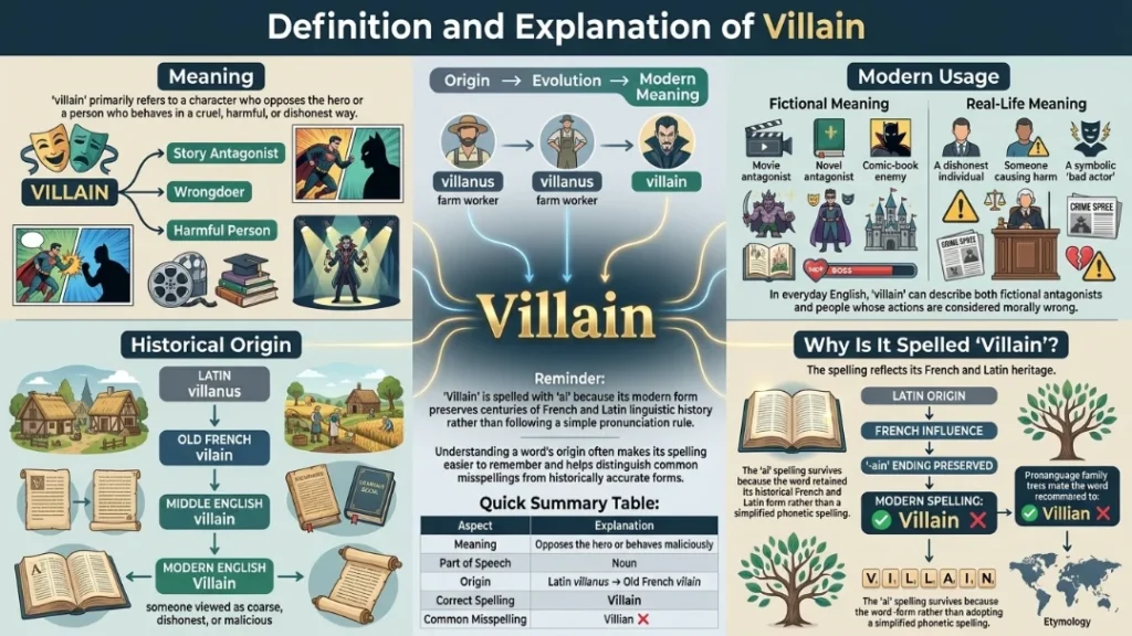 Definition and Explanation of villain