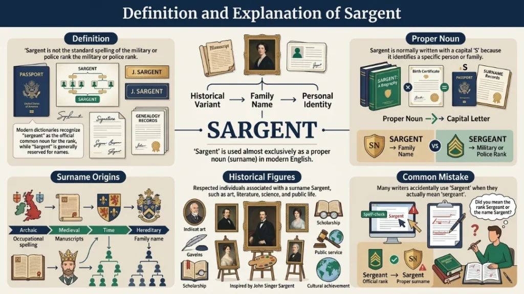 Definition and Explanation of Sargent