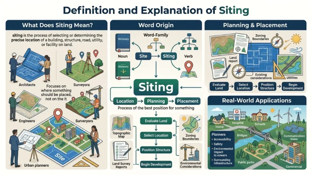 Definition and Explanation of Siting