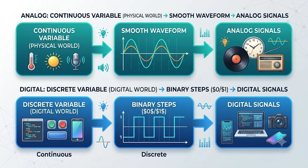 Definition and Origins of analog vs digital