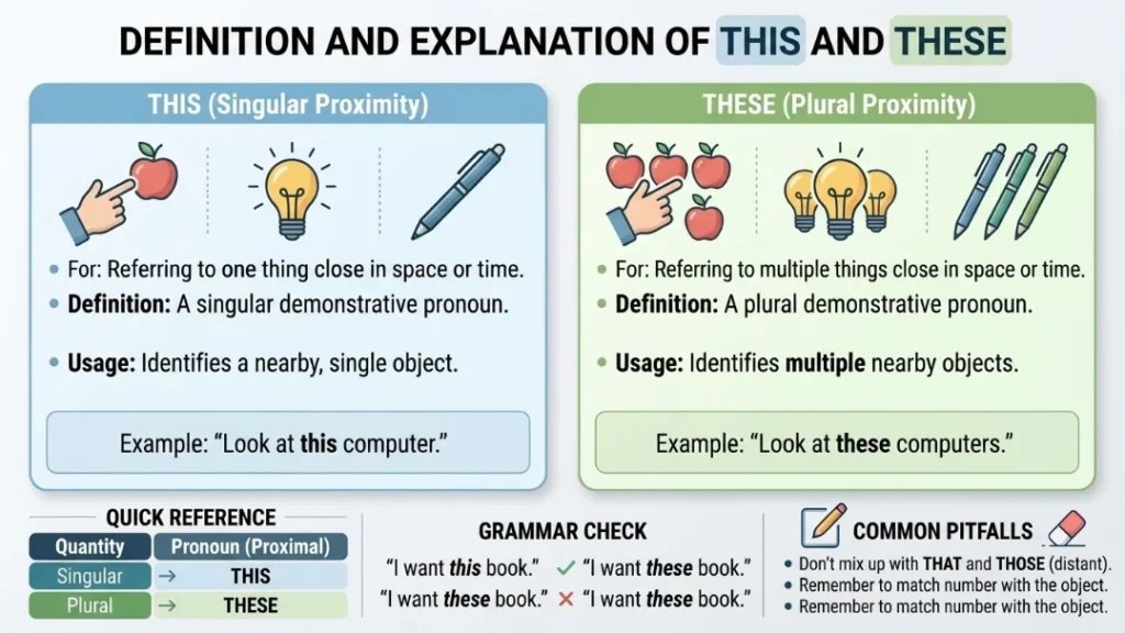 Definition and Explanation of this or these