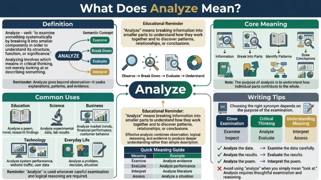 What Does Analyze Mean