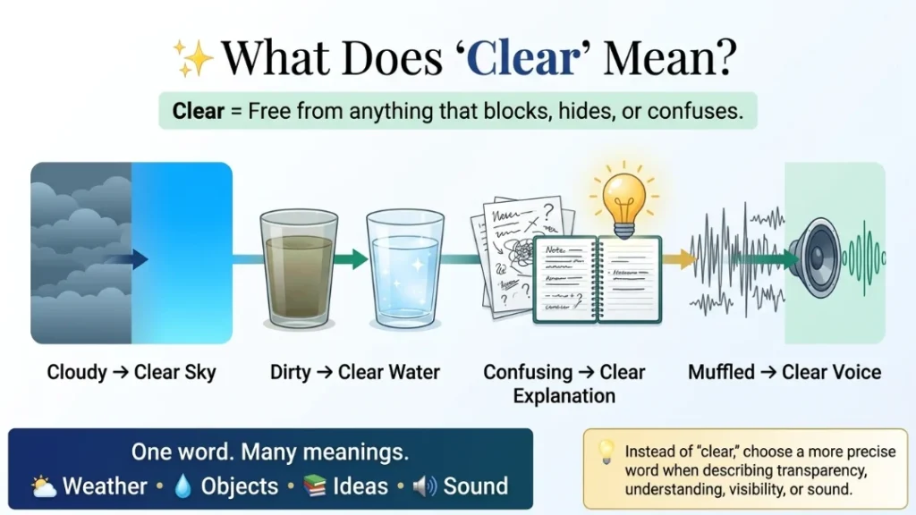What Does Clear Mean