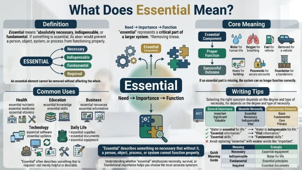 What Does Essential Mean