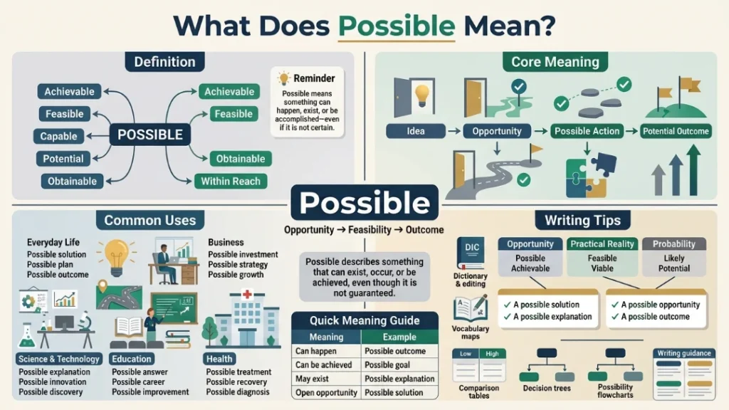 What Does Possible Mean