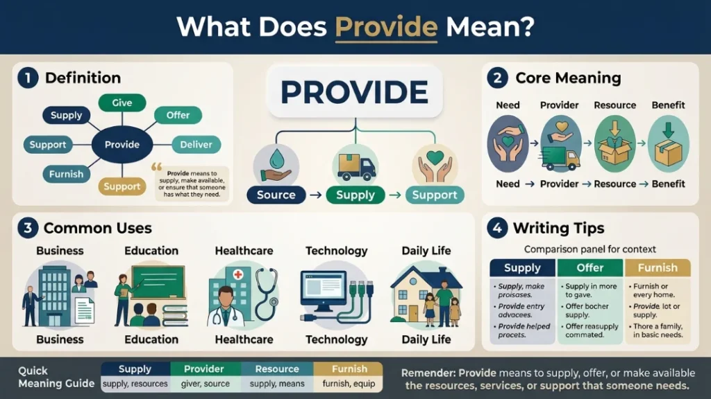 What Does Provide Mean