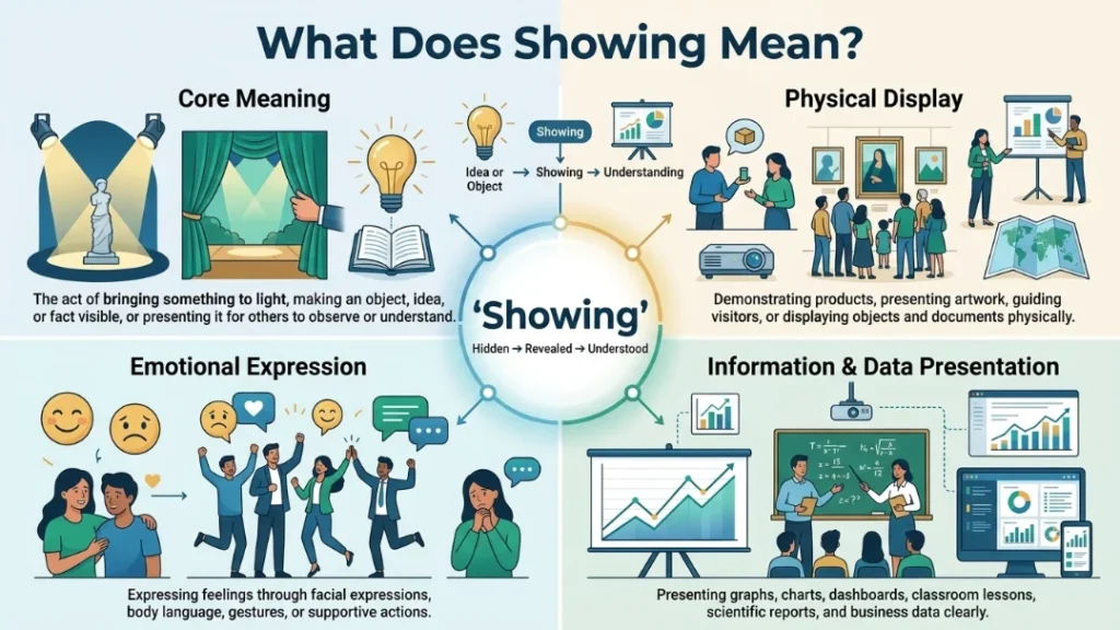 What Does Showing Mean