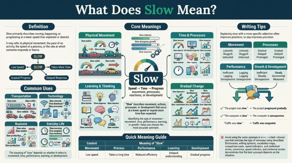 What Does slow Mean