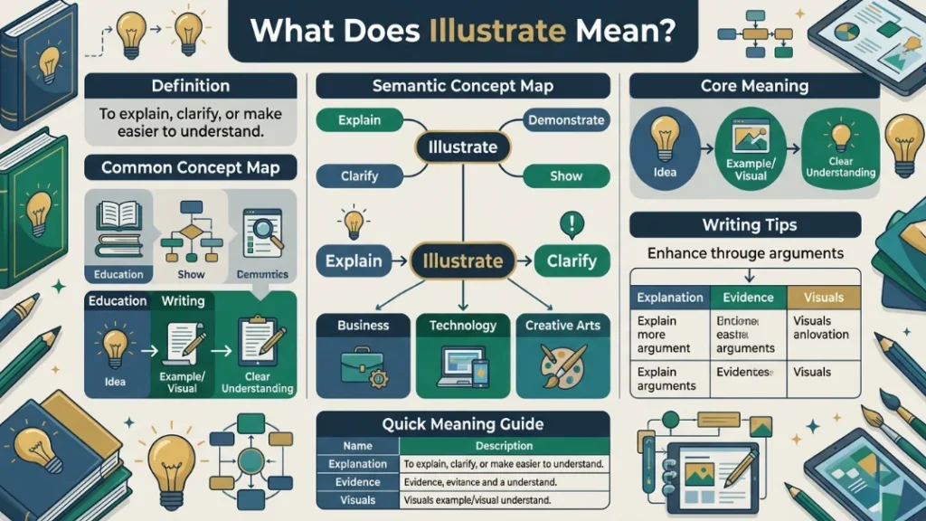 What Does illustrate Mean