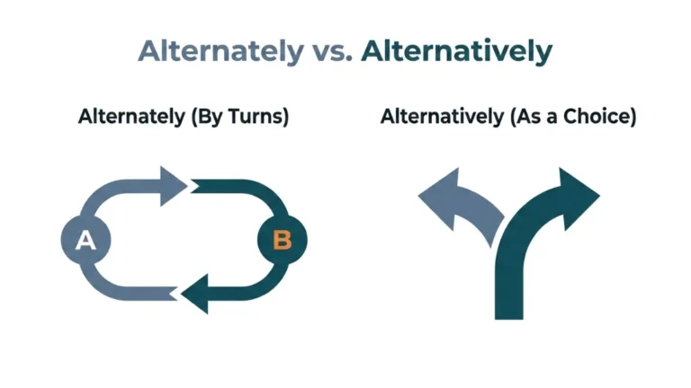 alternately or alternatively